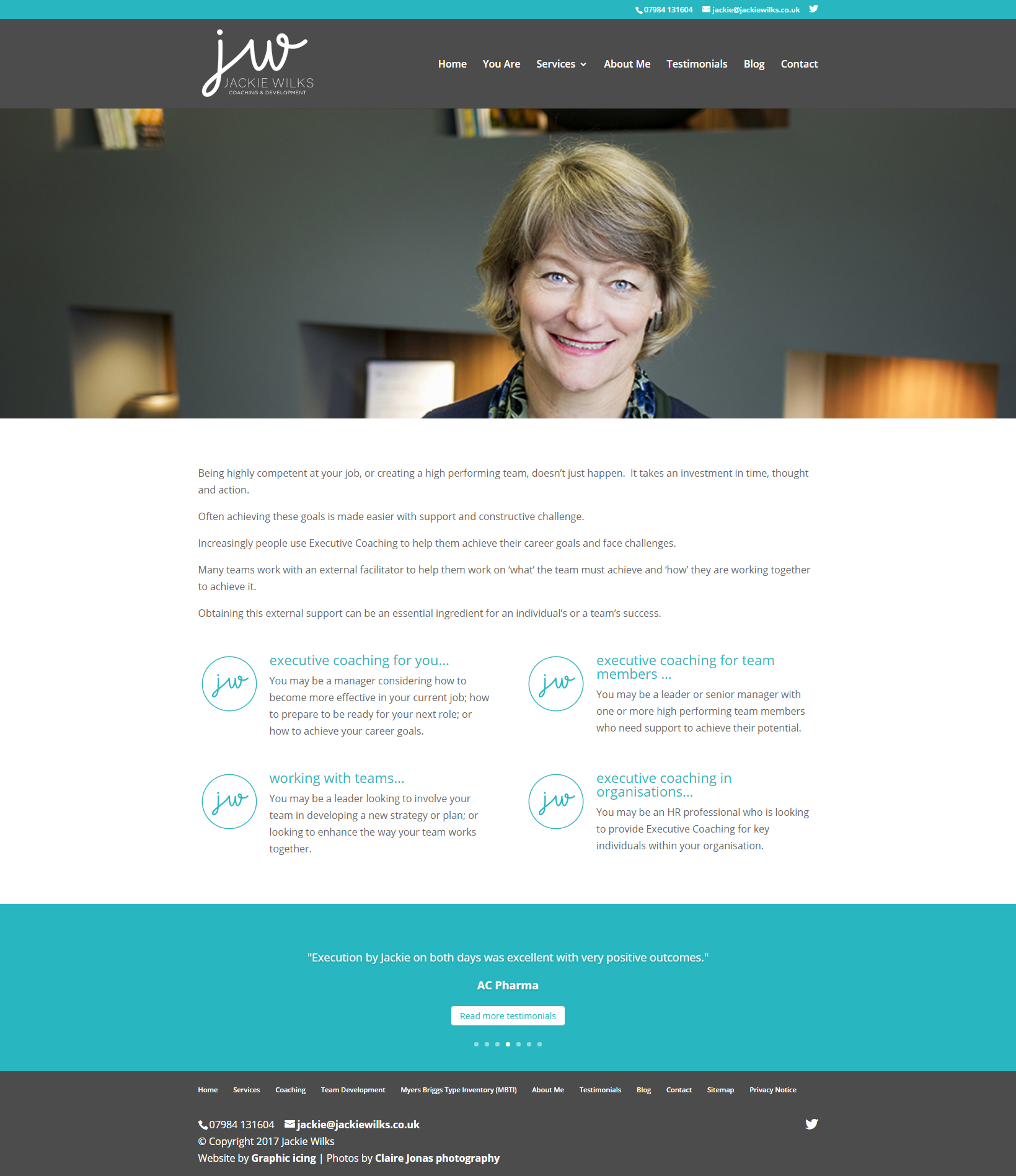 Jackie Wilks Website design